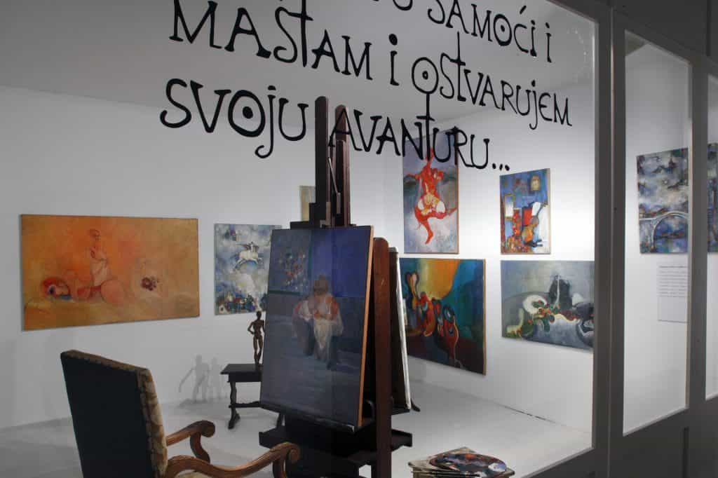 Izložba "Dnevnici snovidjenja - ostavstina Virgilija Nevjestica", MUO, 2014. - Parički atelje